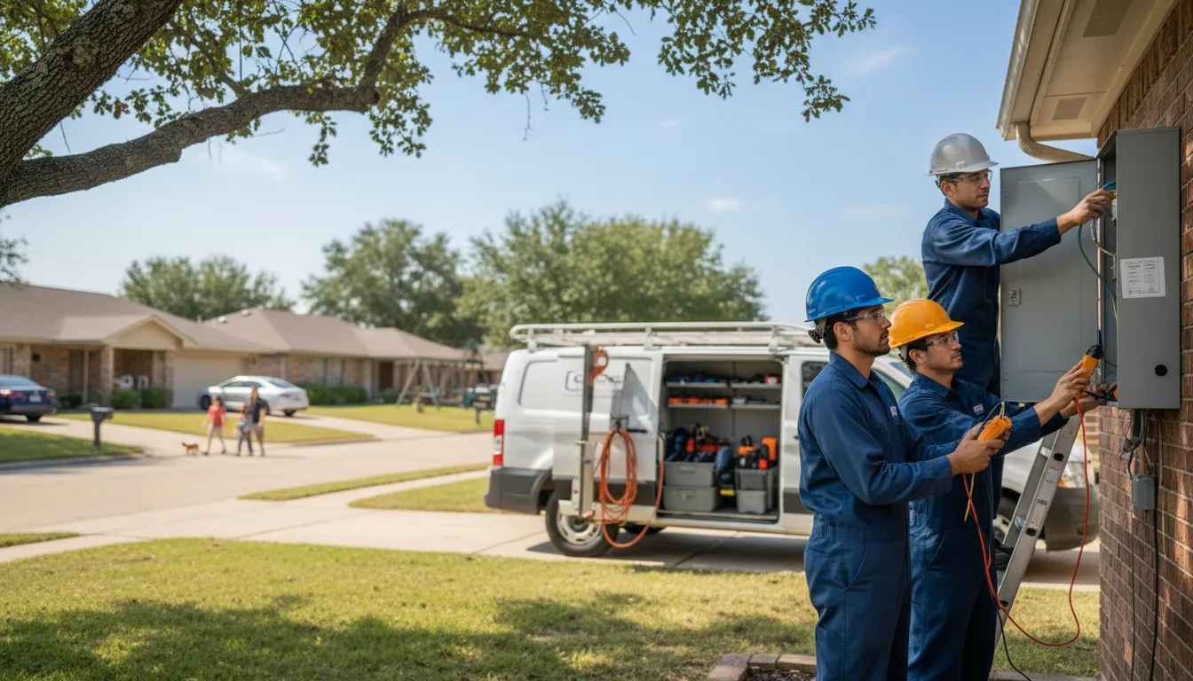 Certified electrician providing emergency electrical services in Deloit, IA